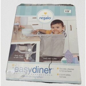 Regalo Easy Diner Hook-On Highchair - Gray